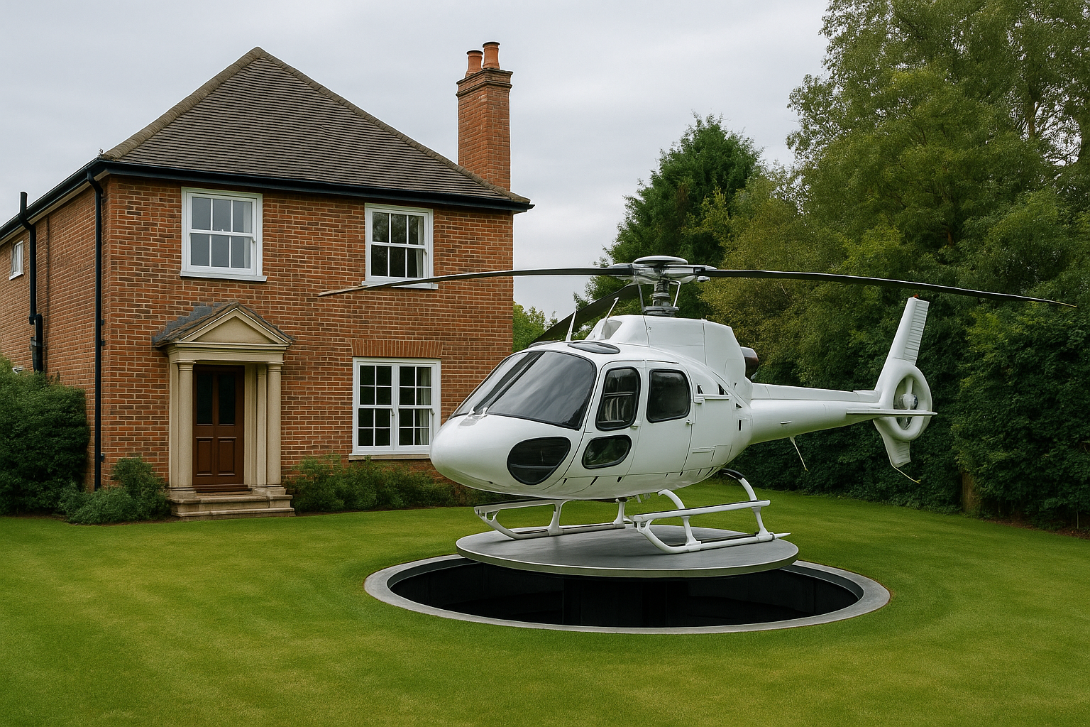 'Bond esque' subterranean helicopter lift plan for back garden is rejected