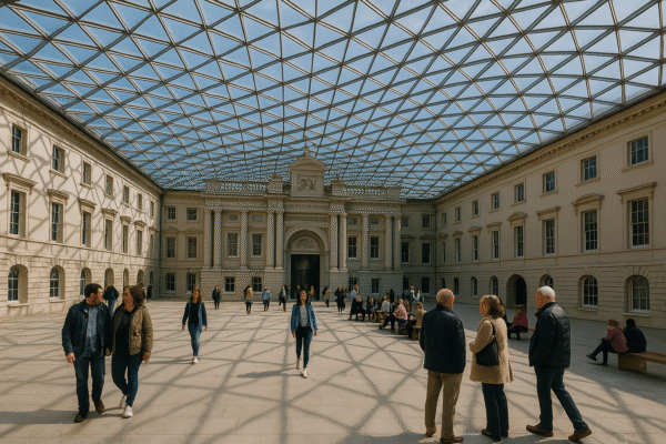 National Maritime Museum’s glass roofed court reopening in June