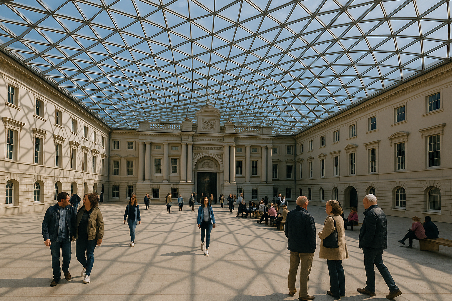 National Maritime Museum’s glass roofed court reopening in June