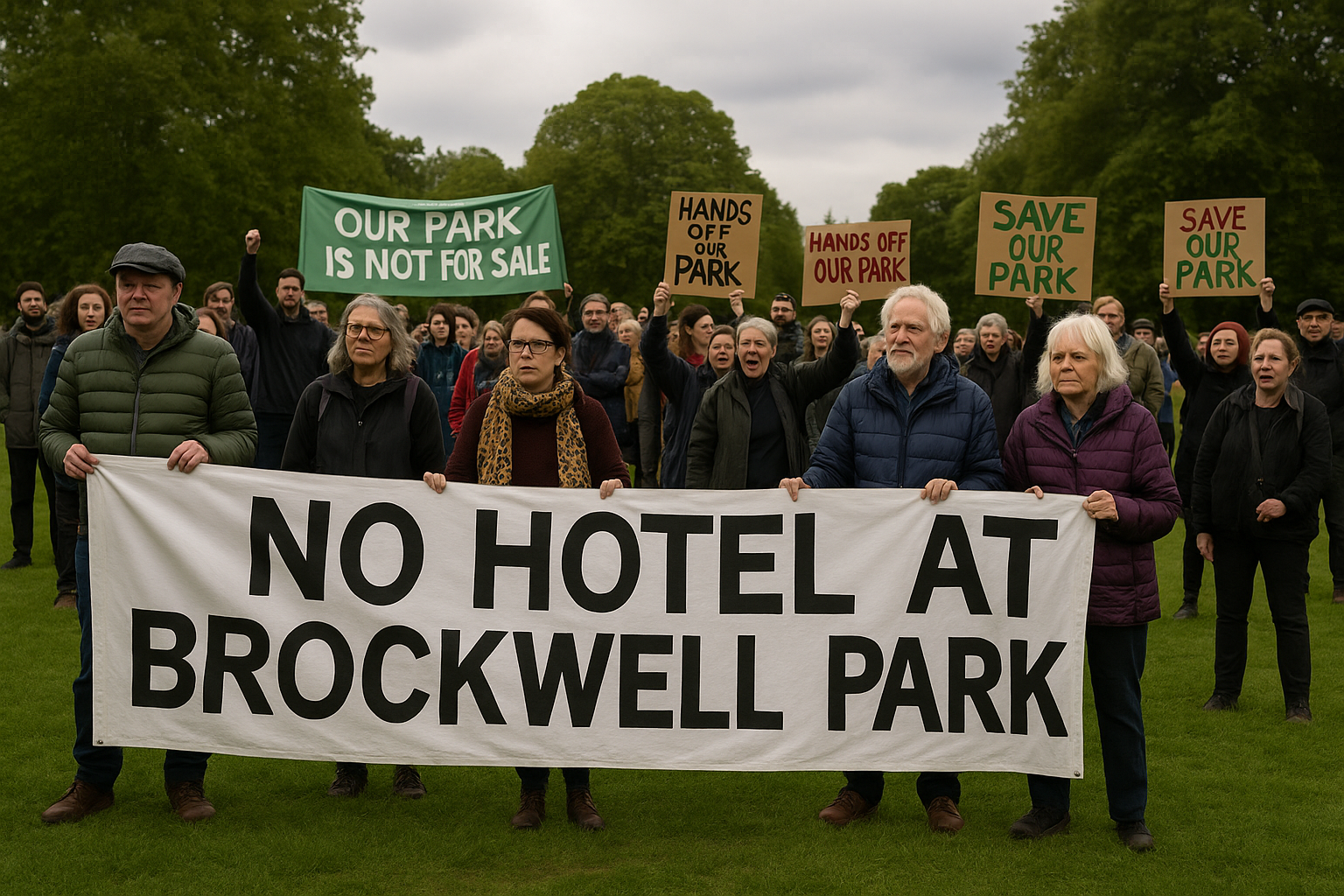 Protest staged at Brockwell Park as High Court battle approaches (2)