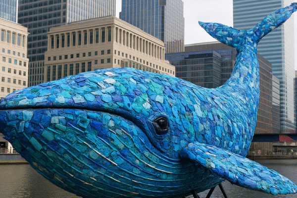 The Blue Whale Sculpture A Powerful Statement on Plastic Pollution