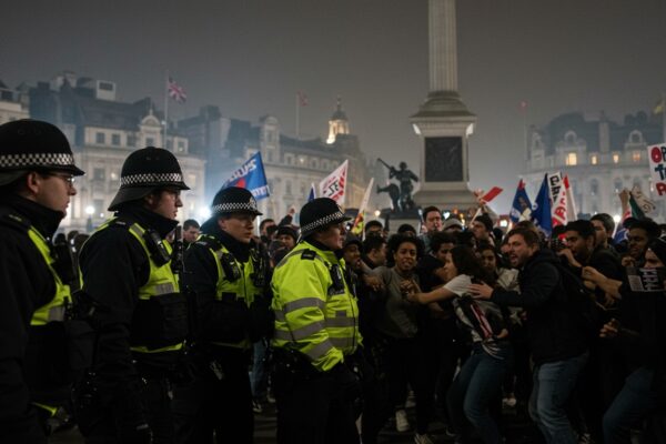 Clashes Erupt in Central London as Palestine Action Supporters Protest Amid Government Ban Push Clashes Erupt in Central London as Palestine Action Supporters Protest Amid Government Ban Push