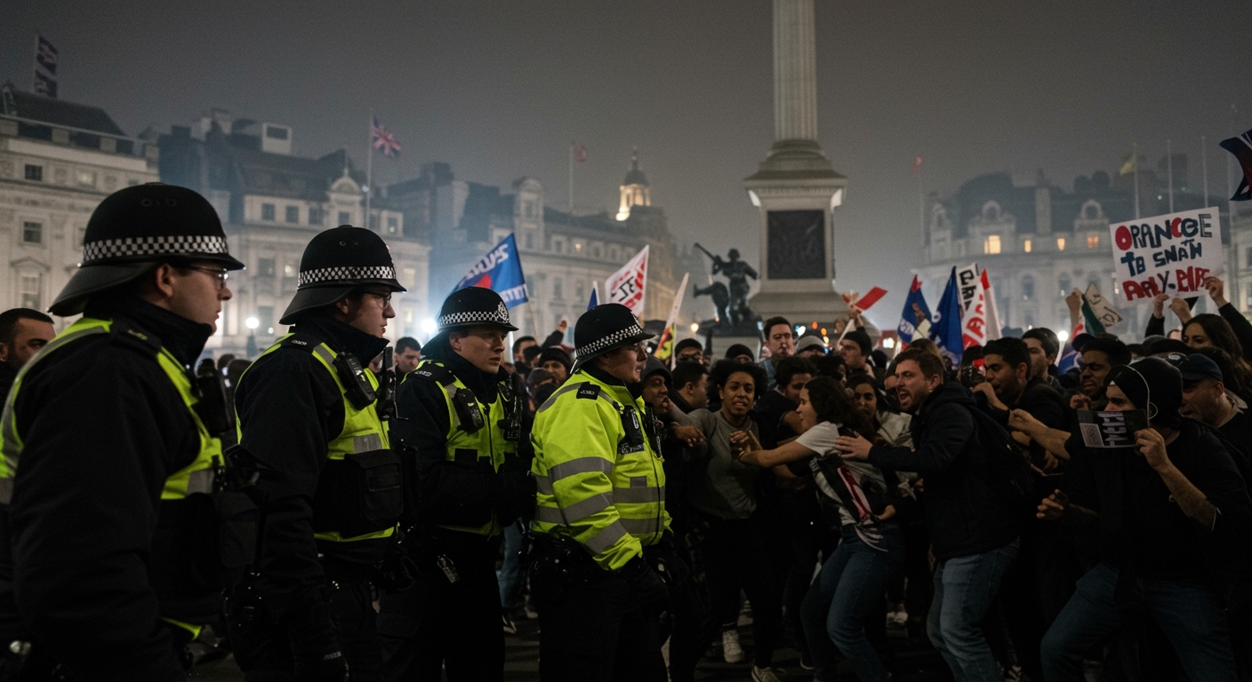 Clashes Erupt in Central London as Palestine Action Supporters Protest Amid Government Ban Push