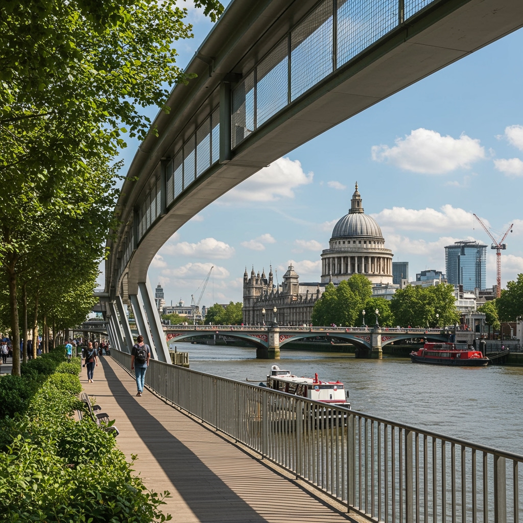 Major Thames South Bank Riverfront Expansion Unveiled New Walkway  Parks Open