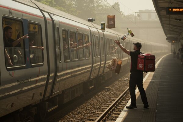 Viral Video Captures Just Eat Driver Aiding Stranded Thameslink Passengers Amid 33C Heatwave Chaos