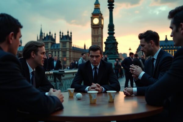 London Scammers Target Tourists with Cup and Ball Game on Westminster Bridge