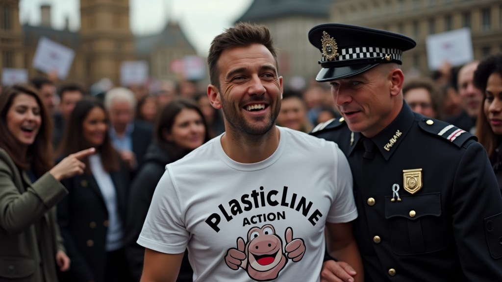 From Claymation to Controversy: London Arrest Over 'Plasticine Action' T shirt Ignites Free Speech Debate