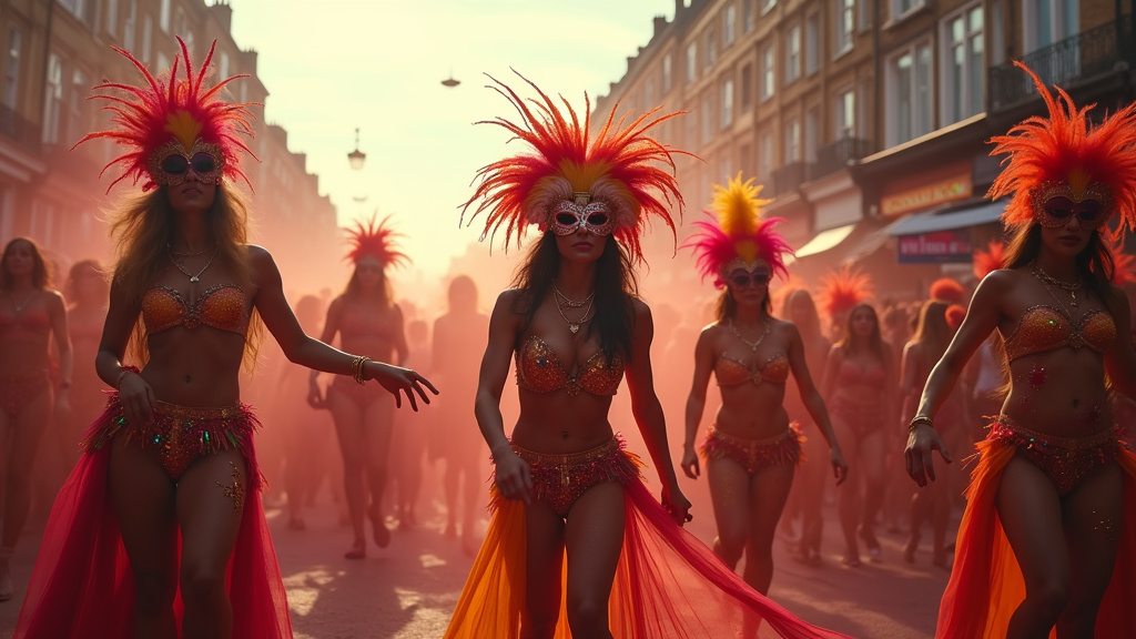 London's Notting Hill Carnival Ignites with Caribbean Culture, Drawing Millions in a Vibrant Celebration