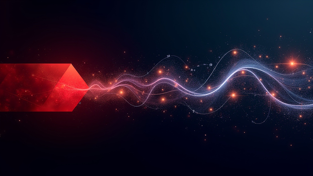 Cinematic depiction of Netflixs commerce architecture evolving from physical DVDs to global digital streaming symbolizing technological transformation