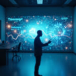 Cinematic wide angle shot of a modern London financial district at dusk symbolizing economic growth and international investment between the UK and Nigeria