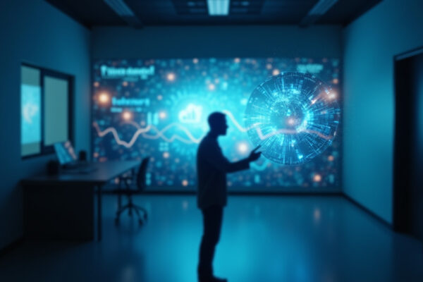 Cinematic wide angle shot of a modern London financial district at dusk symbolizing economic growth and international investment between the UK and Nigeria